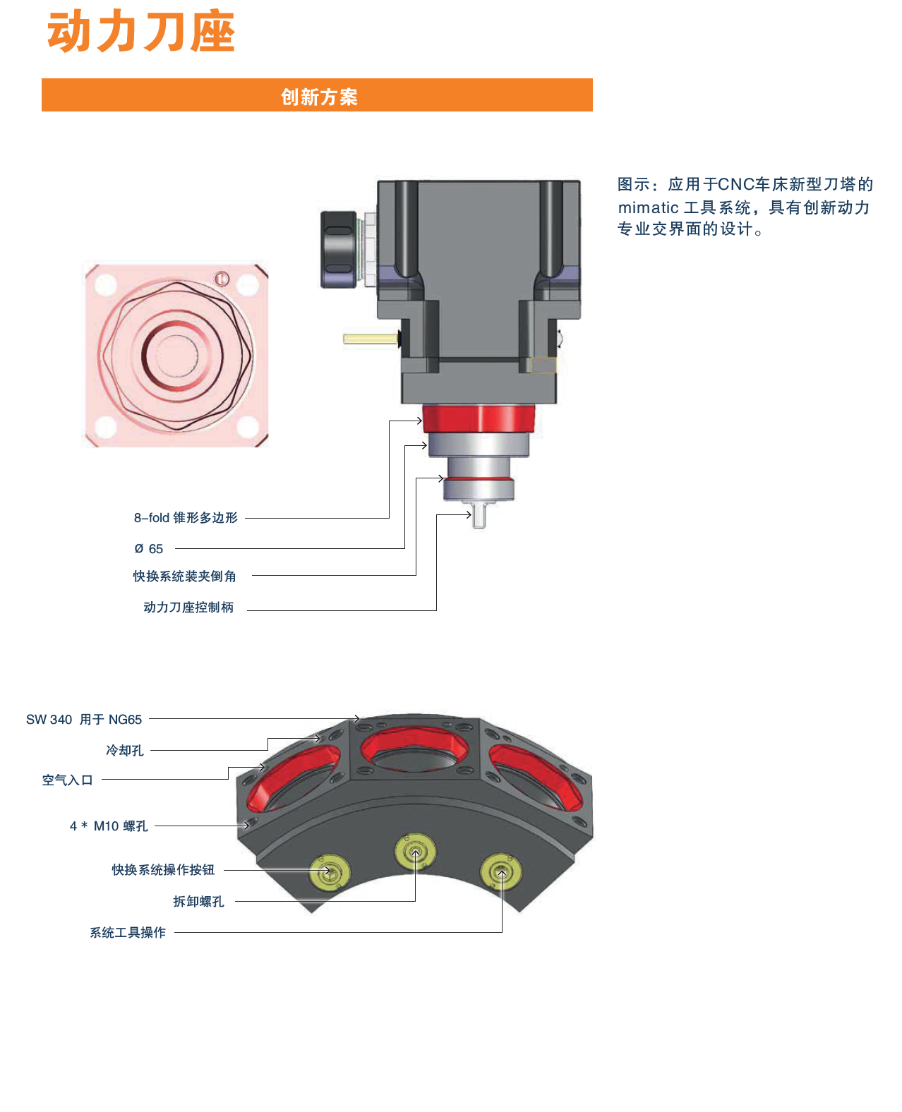 动力刀座